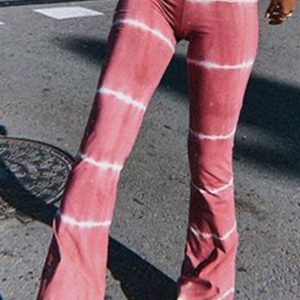 Fashion Street Print Boot Cut High Waist Bottoms(11 Colors)
